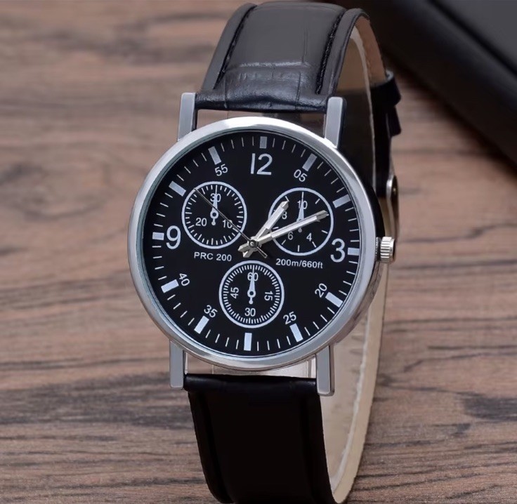 Quartz Wristwatch Men Casual Business Fashion, Luxury Black 🔥