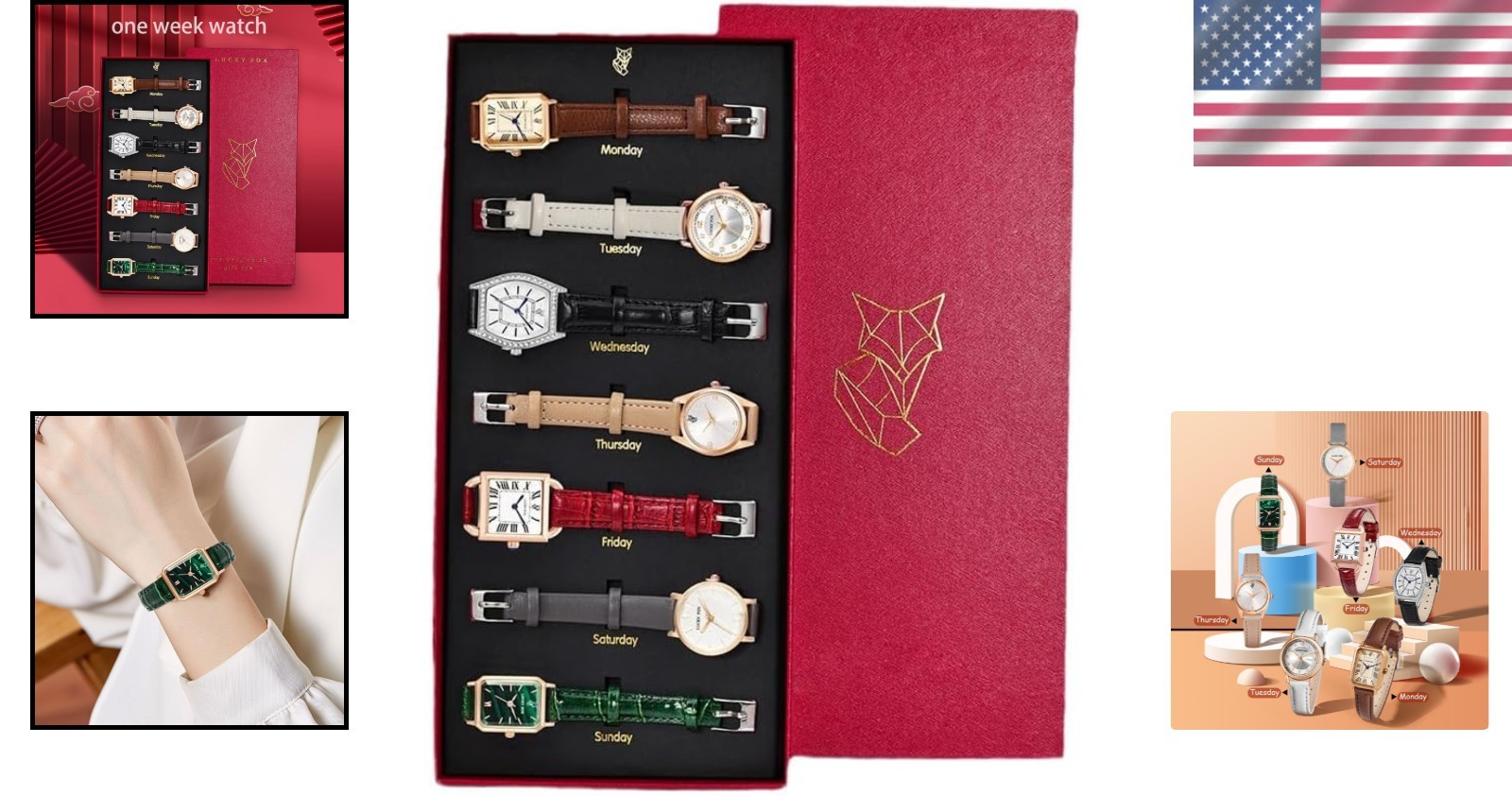 Versatile Leather Strap Watch Set – 7 Quartz Designs for Everyday Elegance