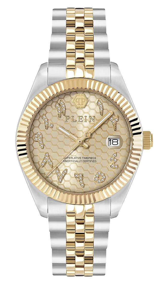 Philipp Plein Multicolour Womens Analogue Watch Date Superlative PWYFA0526