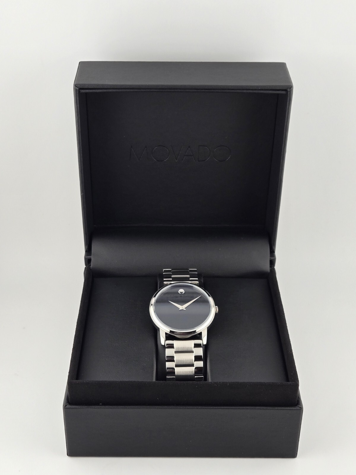 Movado Men’s Classic Museum Black Dial Swiss Quartz Watch – 2100014 ($895 MSRP)