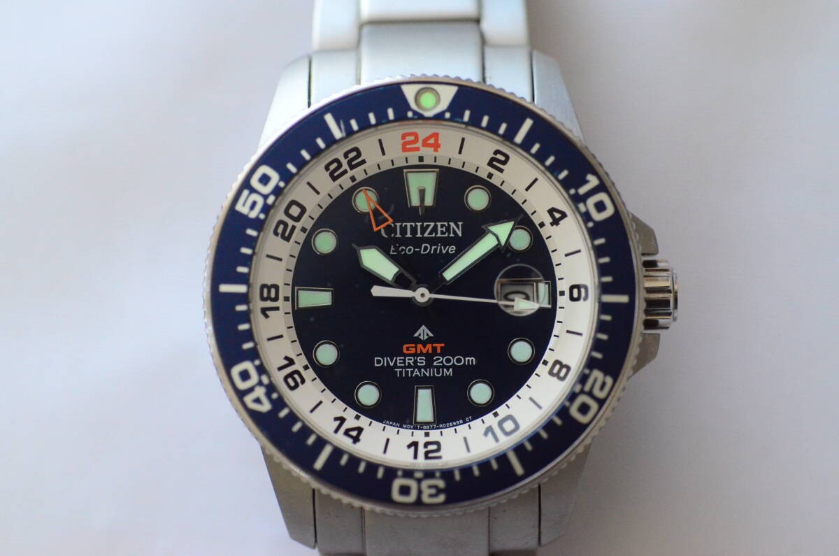 CITIZEN Eco Drive Promaster GMT B877 R011804 Watch Men’s Diver 250724