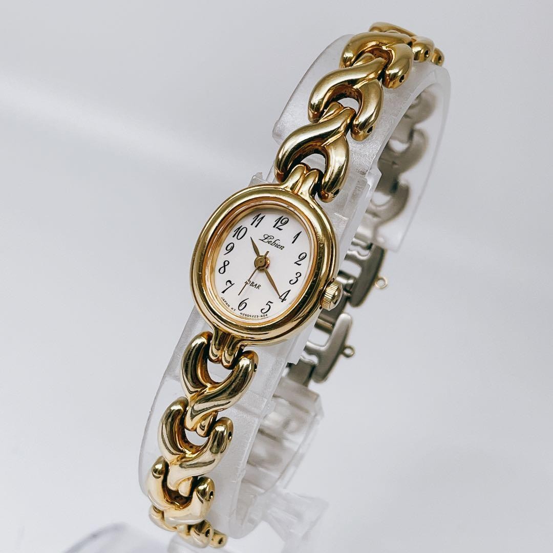 Orient Lebien Vintage Ladies Gold Quartz Wristwatch Japan Working 071112