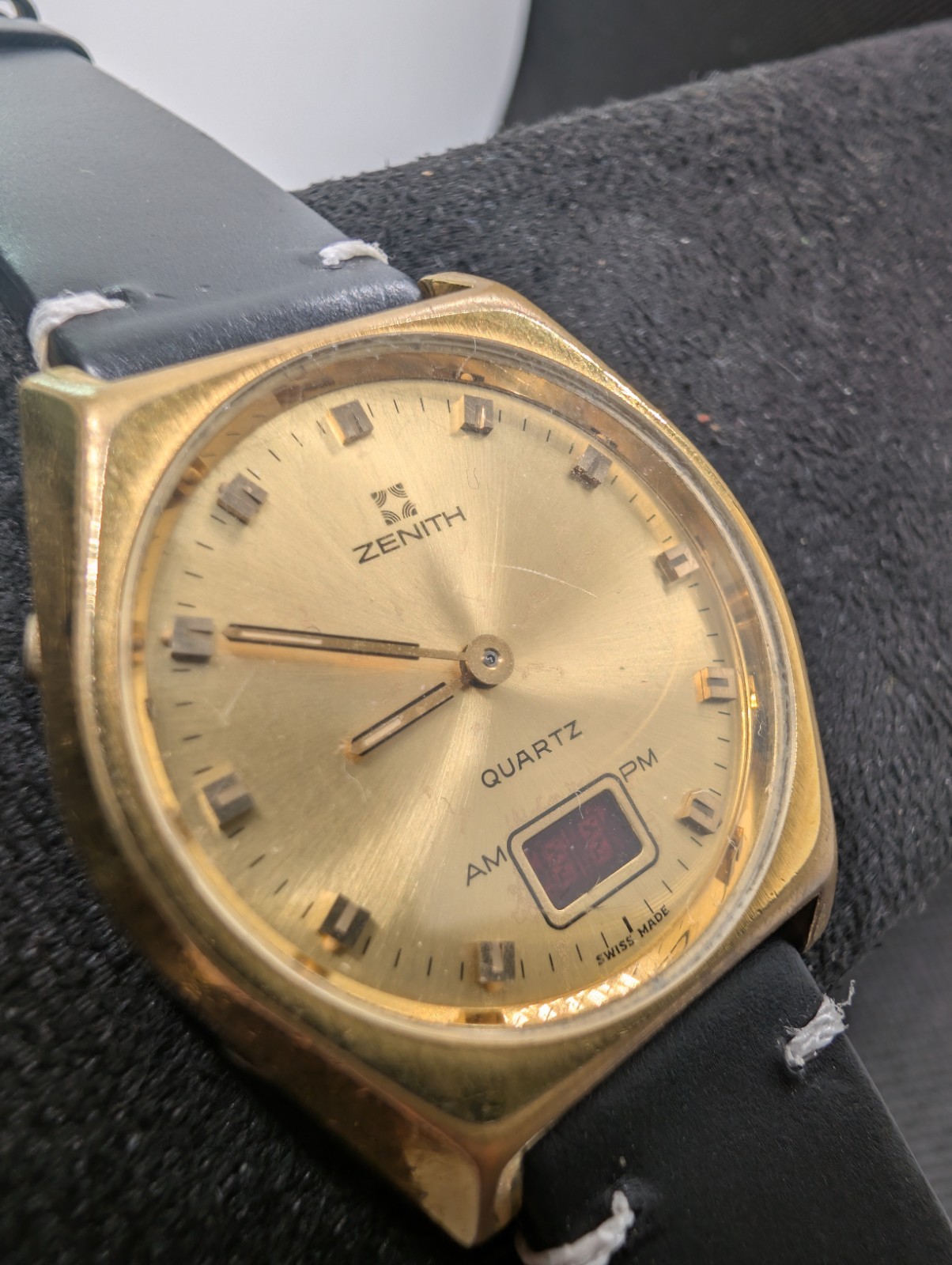 Vintage Zenith TimeCommand Quartz Watch ana-digi, Swiss, Circa 1977 Parts spares