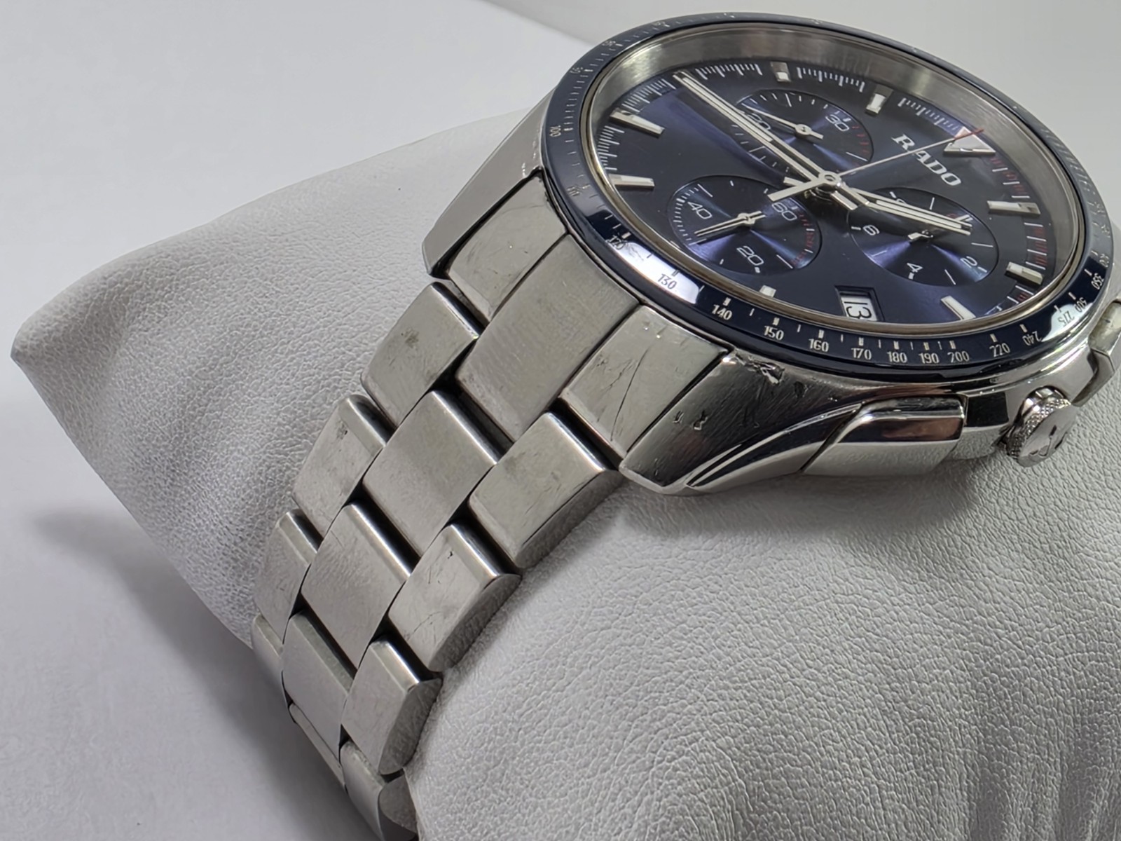 Rado Hyperchrome Quartz Chronograph Blue Dial Stainless Men’s Watch R32259203