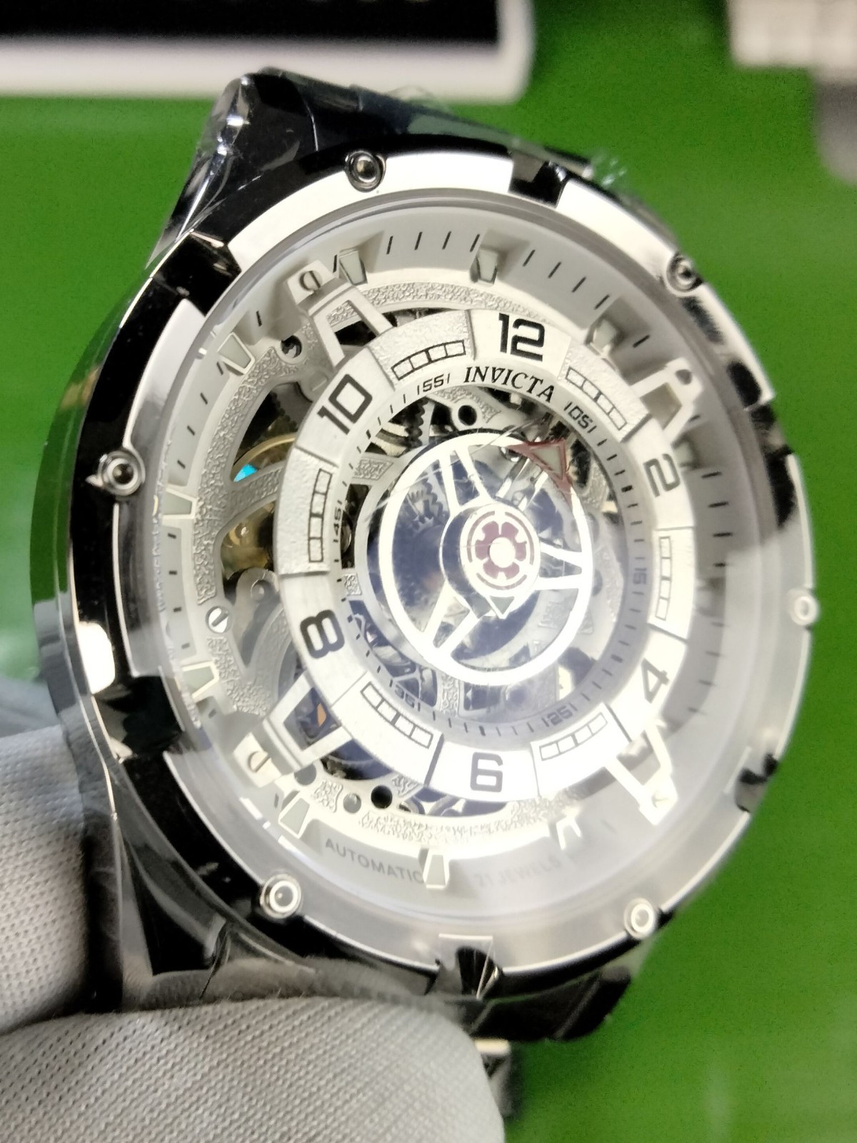 Invicta Racing Inter. Mechanical Automatic Stainless Steel Men’s Watch 21 Jewels
