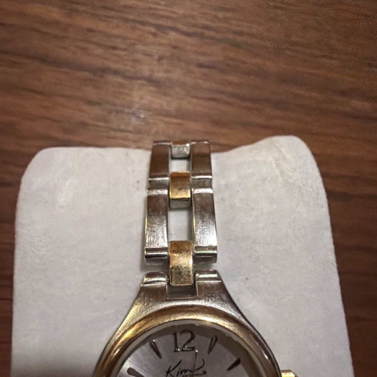 Kim Rogers Classy Silver Toned Bracelet Link Band Wristwatch needs new battery