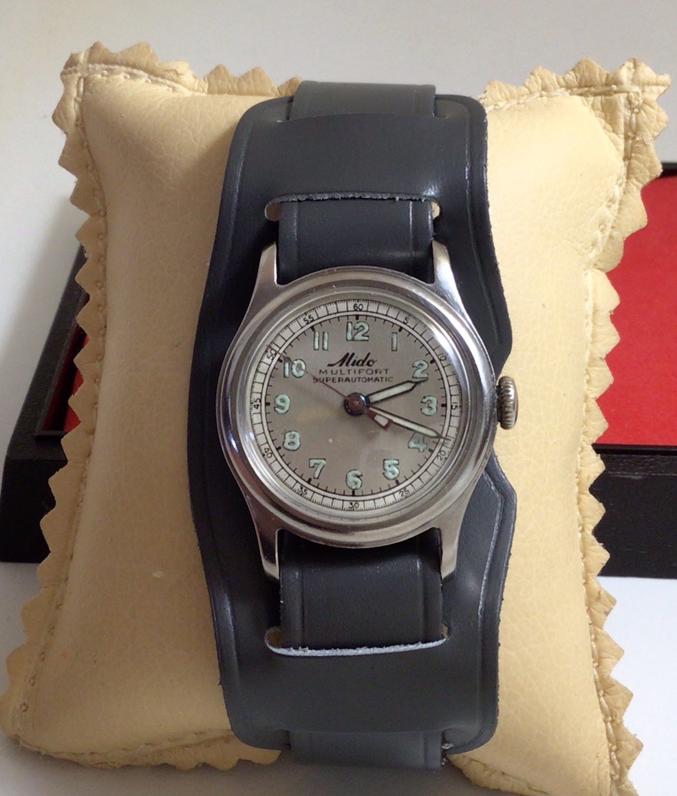 Vintage Mido Multifort Superautomatic Cal.817,17J Bumper,Ref.220,Ca.1940s,Works.