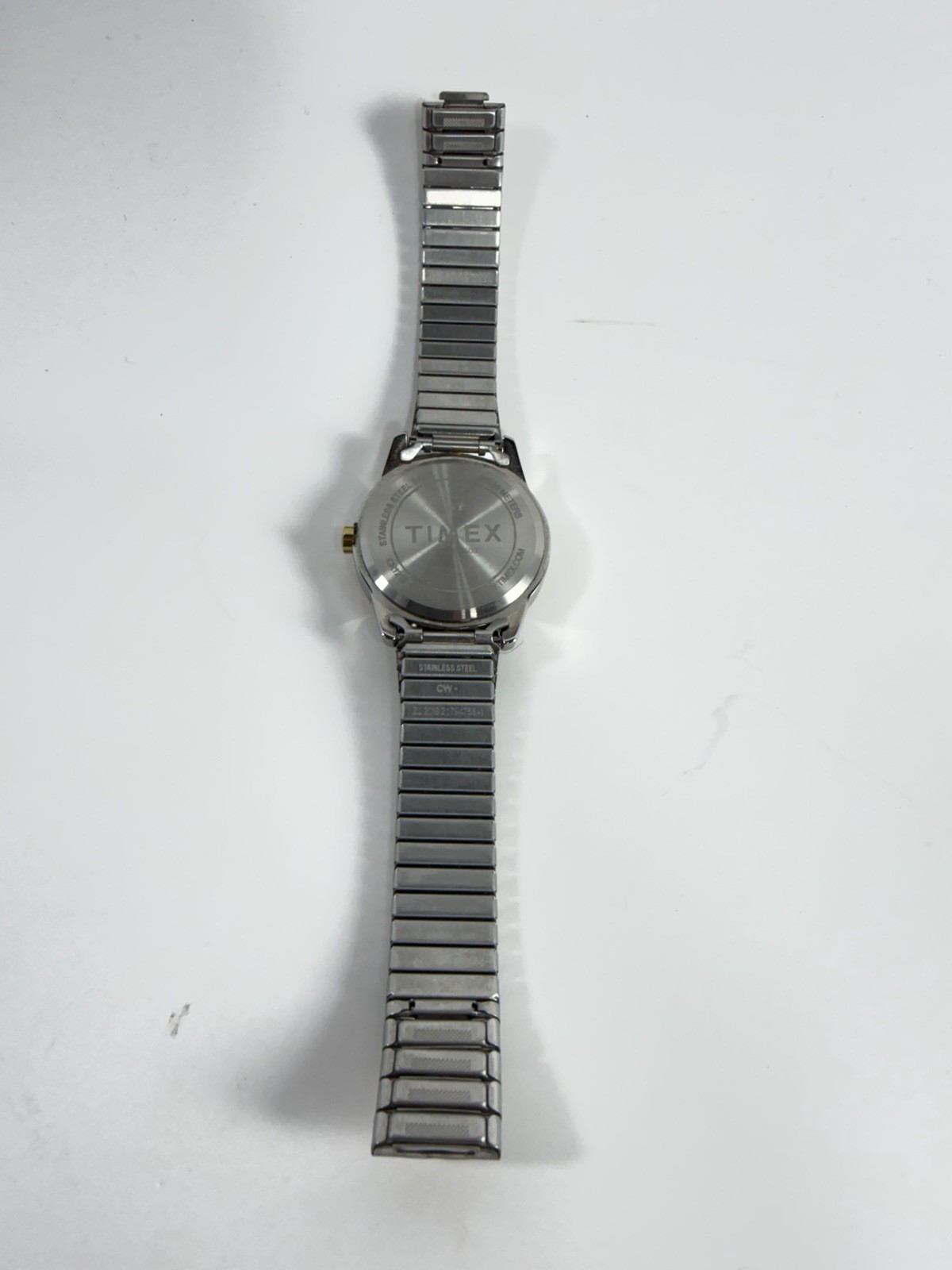 Timex Easy Reader Two-Tone Gold Stainless Expansion Watch TW2V04600 Indiglo