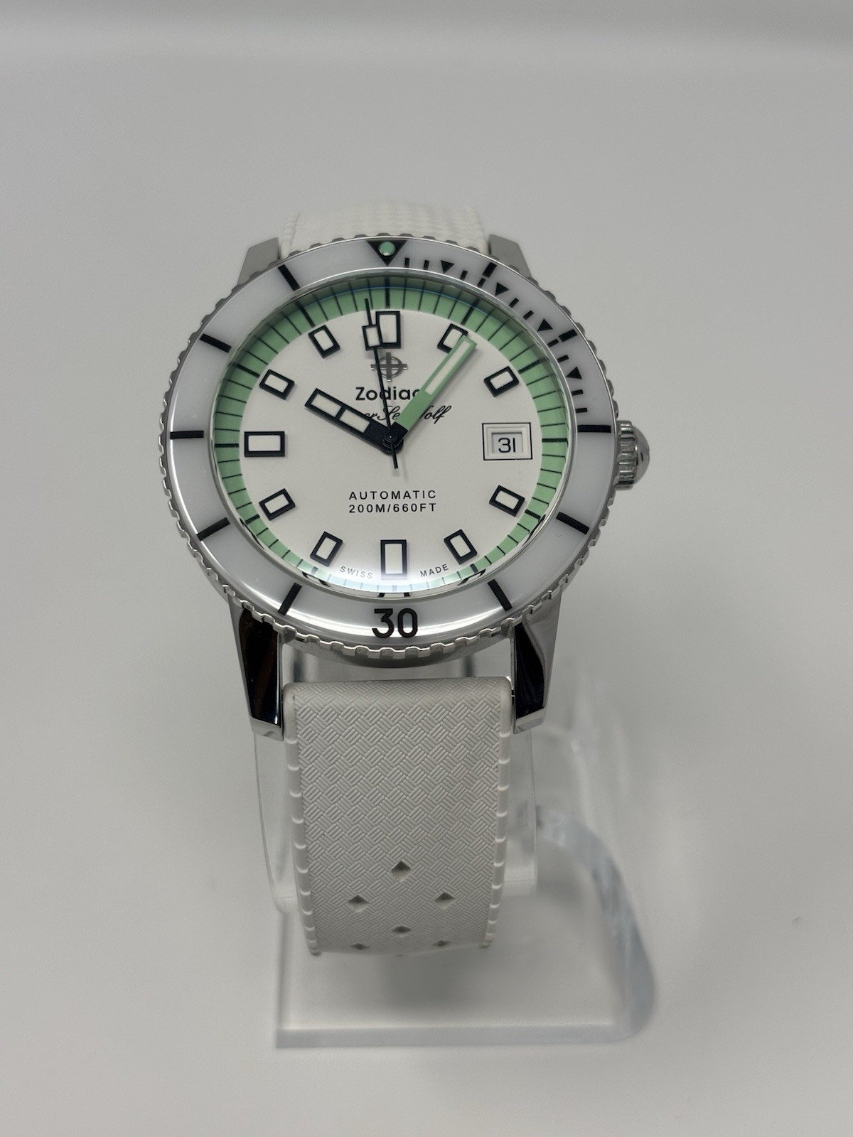 Zodiac Super Sea Wolf Automatic Diver Watch ZO9309 ‘Spearmint’