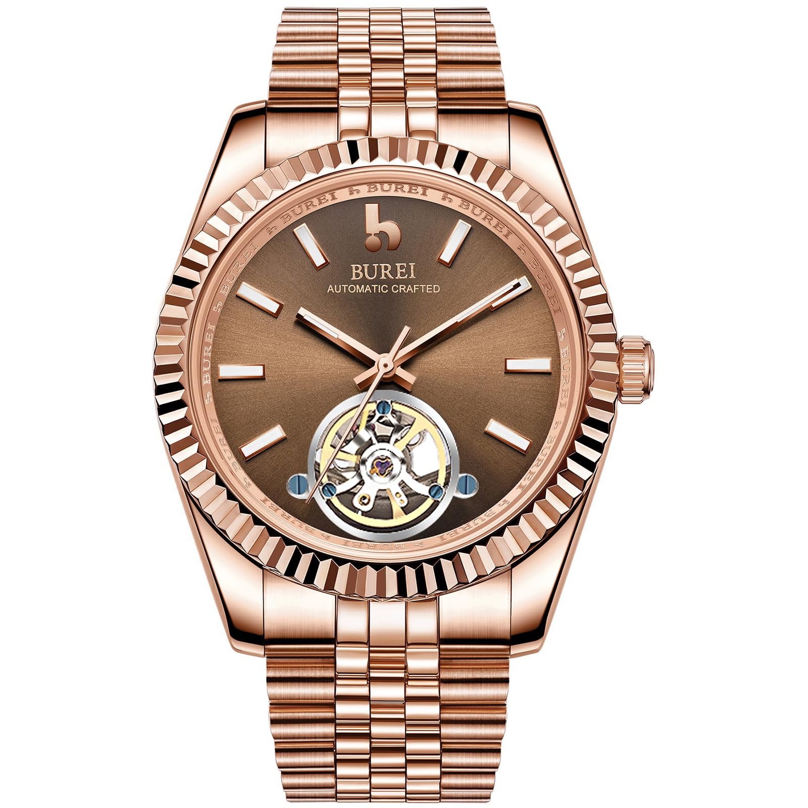 Men’s Classic Luxury Watch – Stainless Steel, Automatic, Water Resistant to 3…