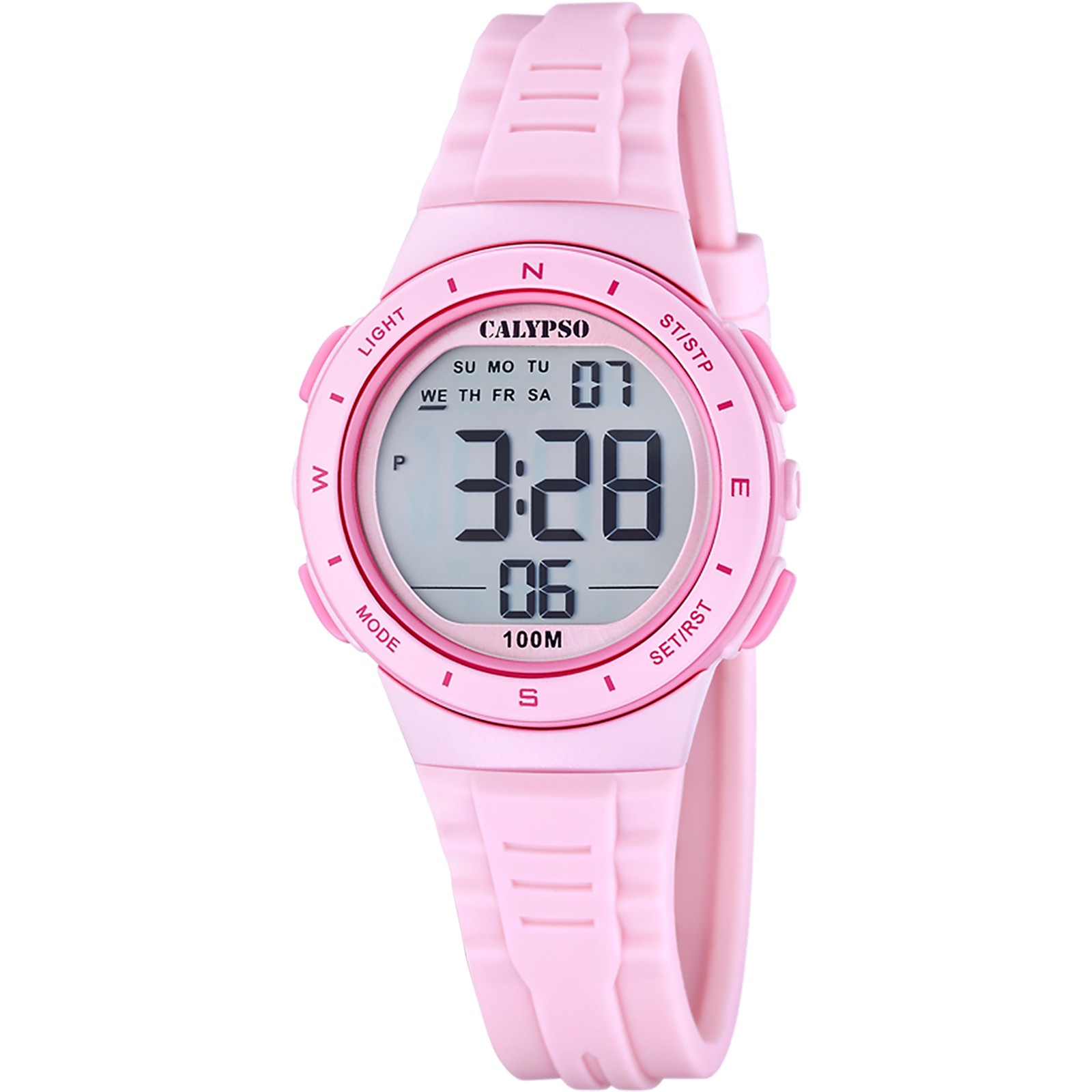 Calypso Digital Kids Watch Rubber Strap Pink – K5885/1 Day-Date-Month calendar,