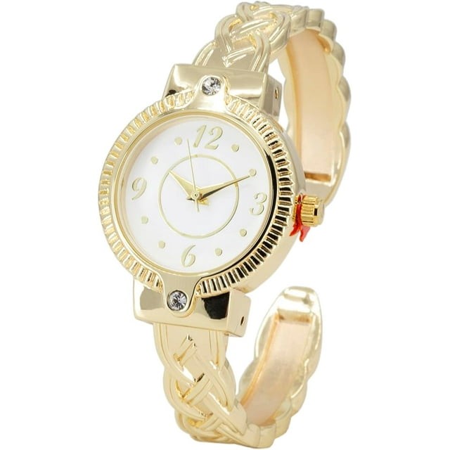 Blekon Women’s Quartz Cuff Watch 27mm Dial Bracelet Style Metal Band 3 Colors