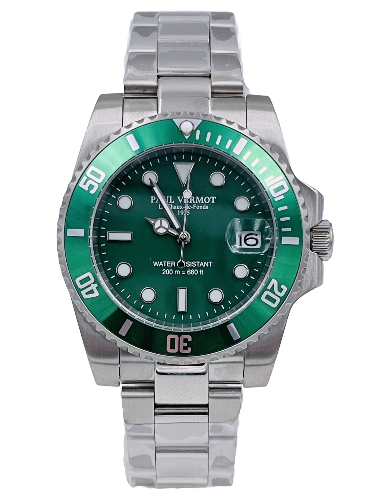 Paul Vermot NewSub 200m Automatic Seiko P211VO/410 Watch Hot Discount New