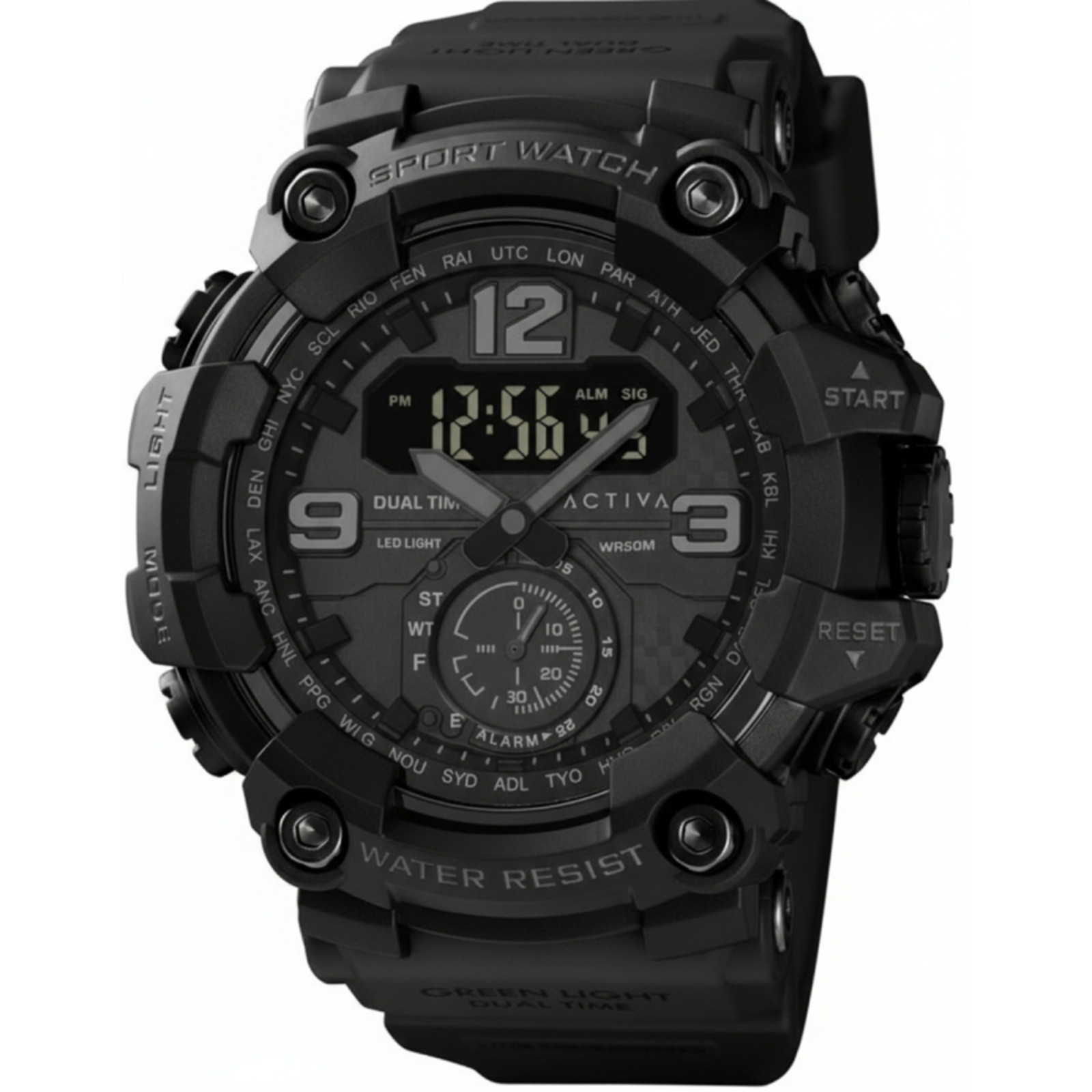 Watch Activa X Invicta ACW1637-008 Black Ops Digital Men’s Watch 52mm