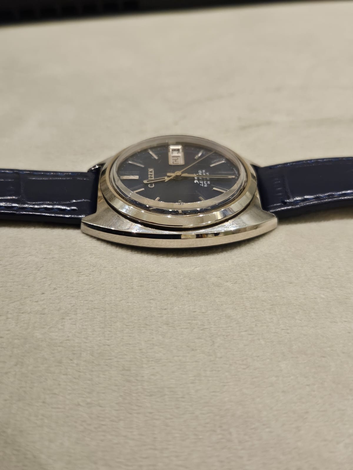 Citizen Leopard Super Beat 8 Blue Dial 26 Jewels Automatic Vintage Men’s Watch