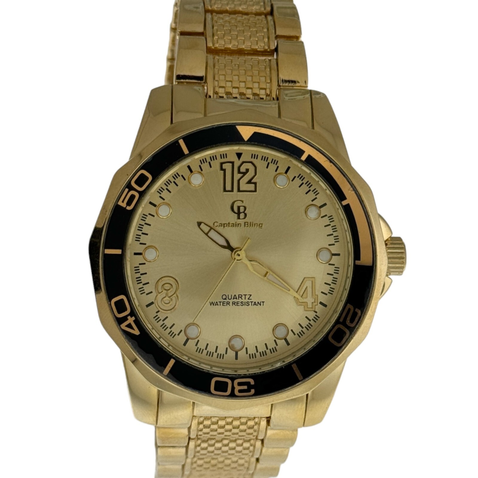 Men’s Stainless Steel Analog Watch – Battery Powered, Safety Push Latch Lock,New