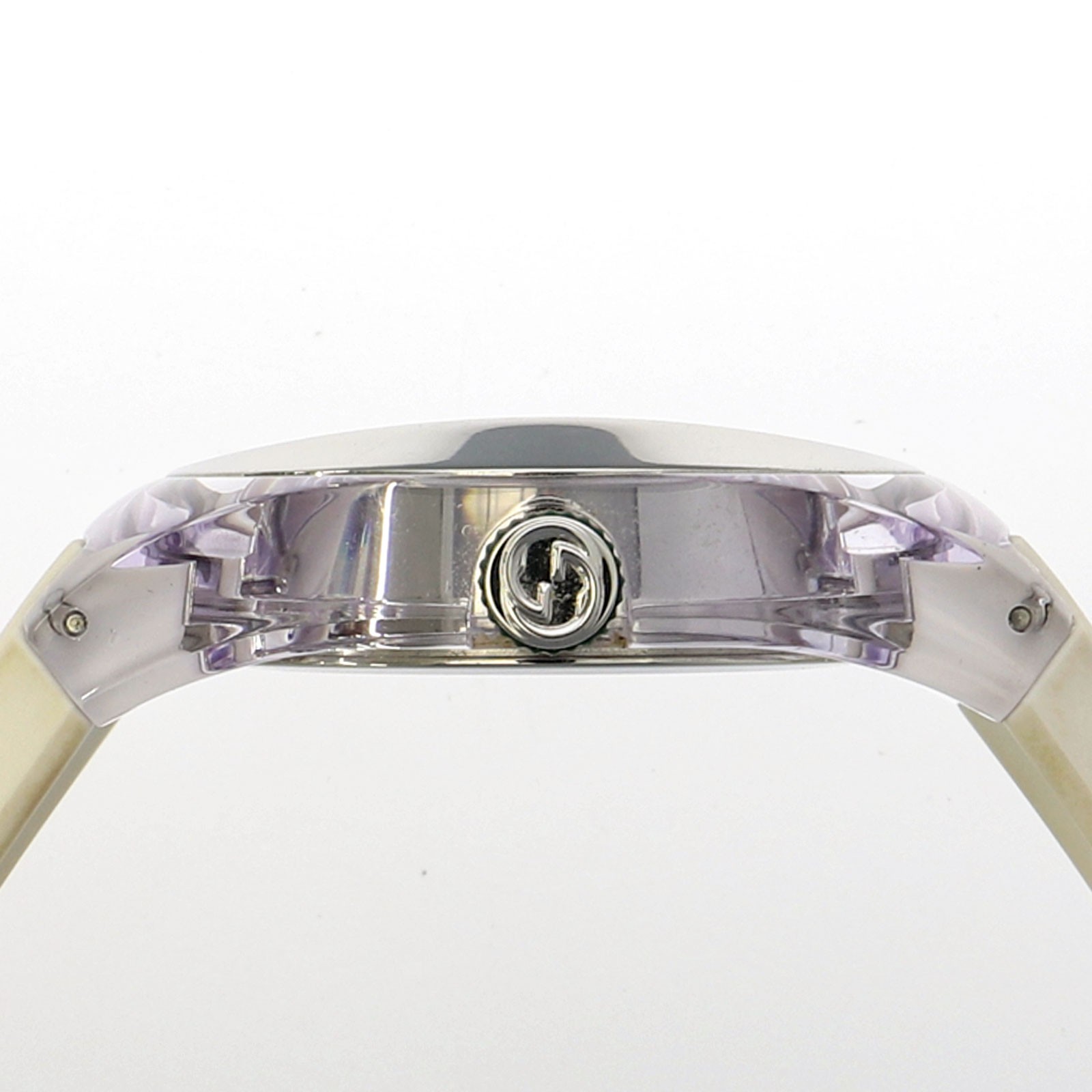 GUCCI 137.1 SYNC WATCH Silver SS/rubber QZ