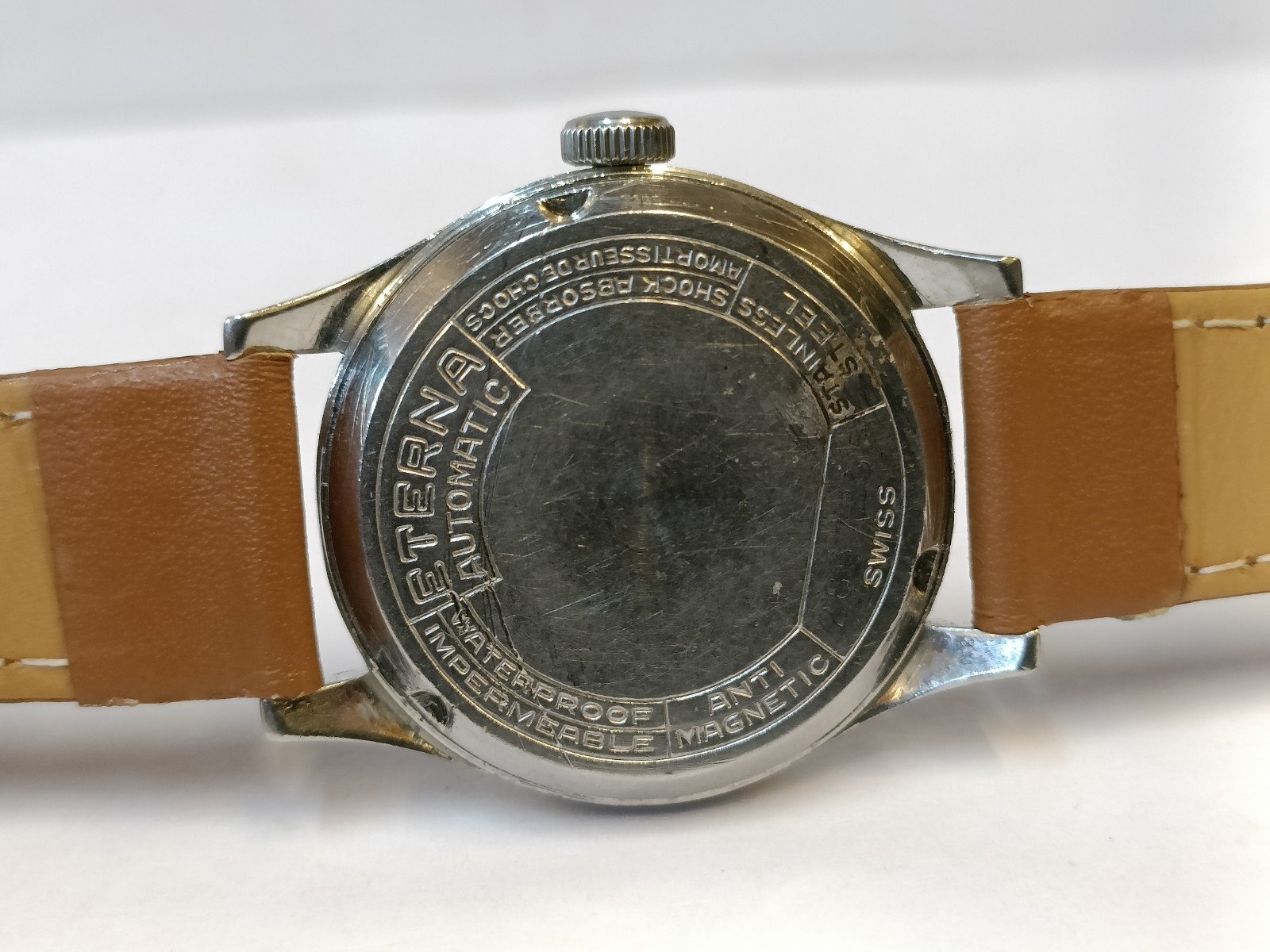 ETERNA SUB-SECOND AUTOMATIC PATINA DIAL SWISS MEN’S WORKING CONDITION