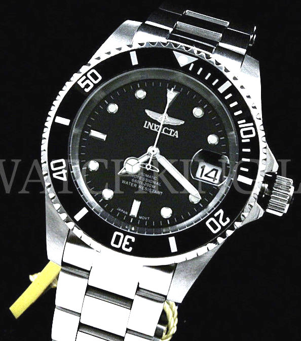 NEW Invicta Pro Diver COIN EDGE Bezel NH35 AUTOMATIC 24 Jewels SS BraceletWatch