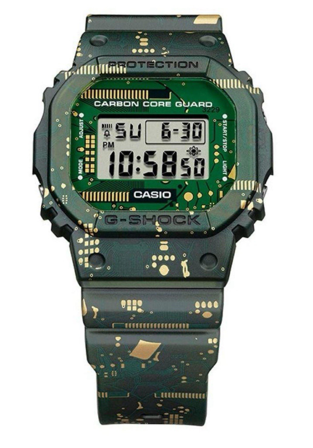 Casio G-Shock DWE-5600CC-3ER Resin Case with Green Plastic Band Men’s From Japan