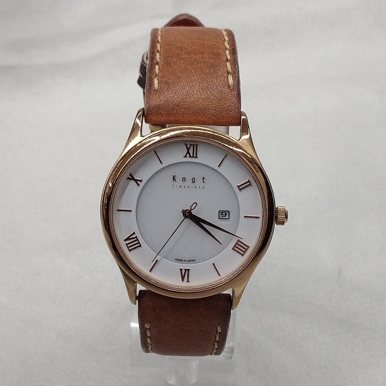 KNOT Quartz Watch Solar Movement Cs-32 Used