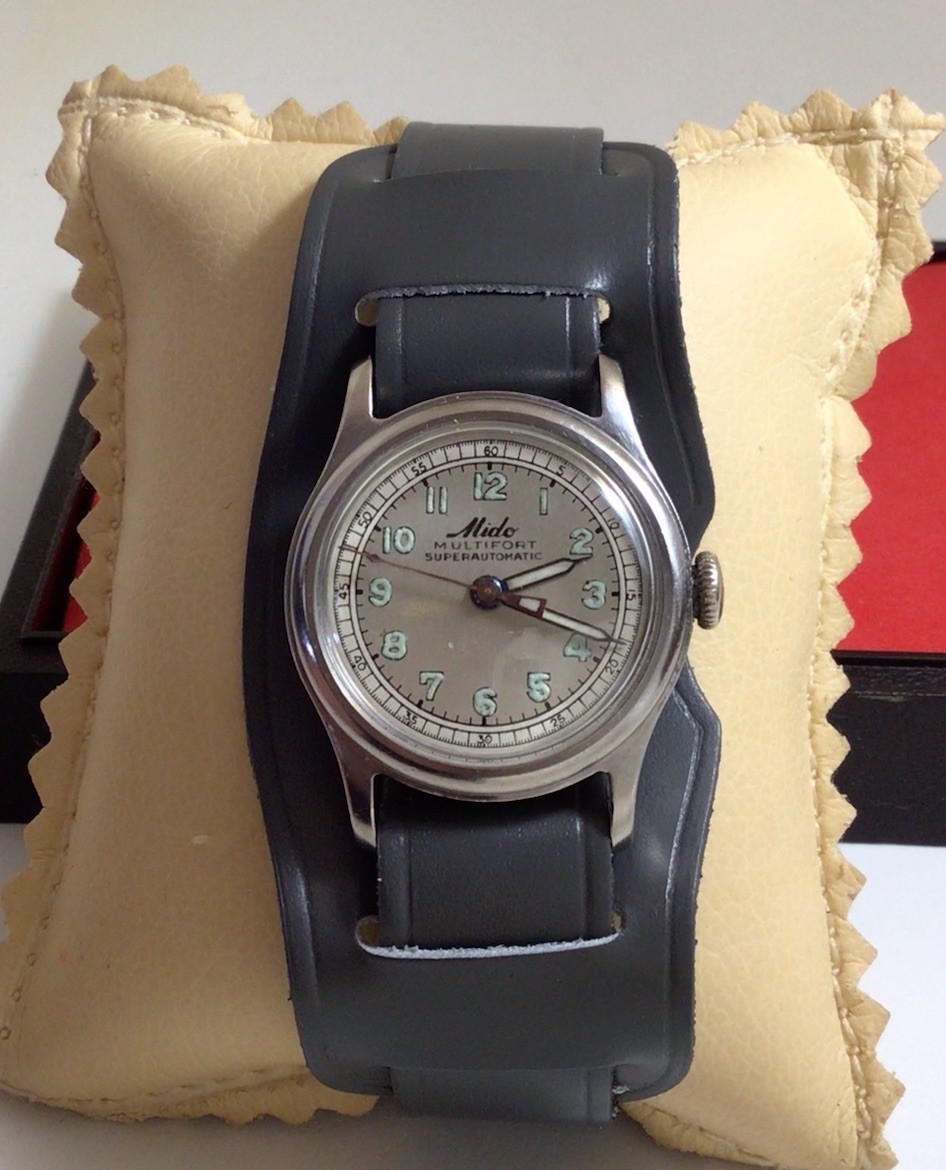 Vintage Mido Multifort Superautomatic Cal.817,17J Bumper,Ref.220,Ca.1940s,Works.