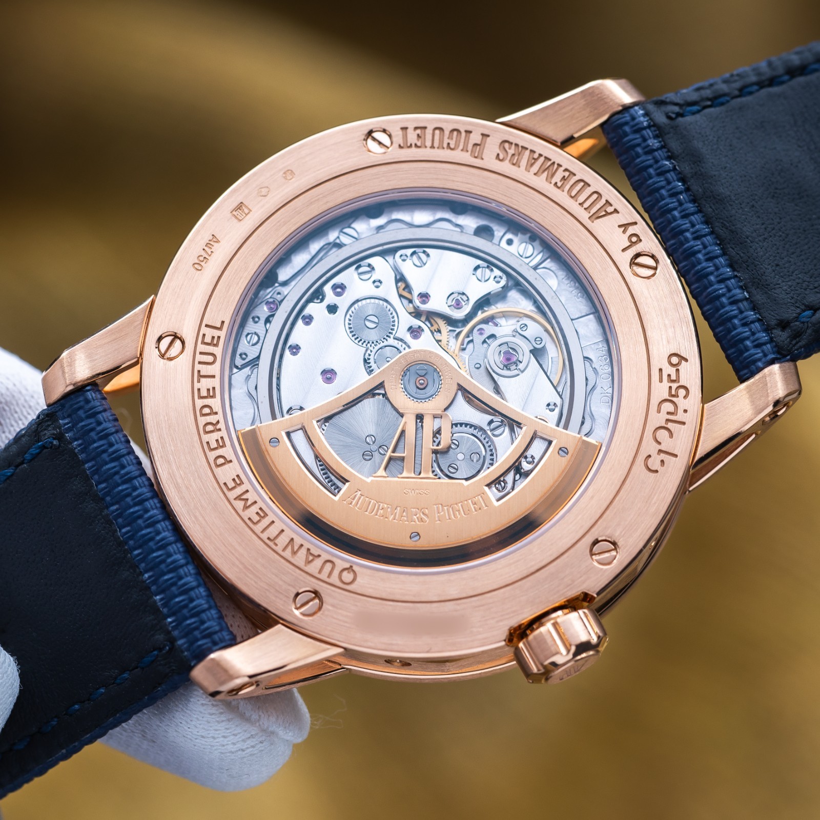 Audemars Piguet Code 11.59 Perpetual Rose Gold 41 Blue Dial Full Set AP 26394OR