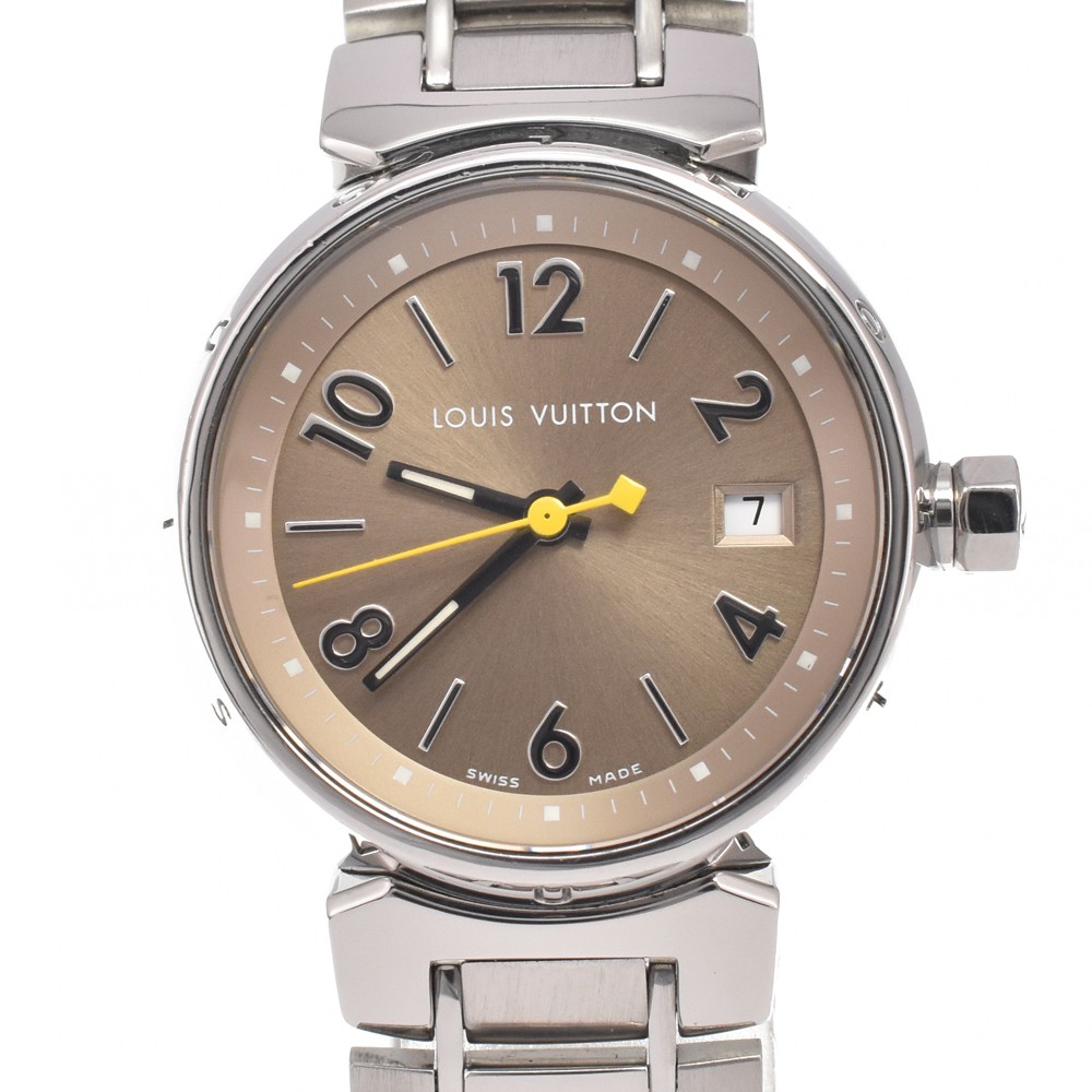 LOUIS VUITTON Tambour Q1212 Brown Dial Quartz Ladies Watch C#146627