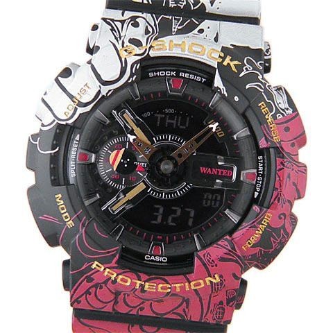 Used A Casio CASIO Men s Wristwatch G SHOCK One Piece Collaboration Model GA 110