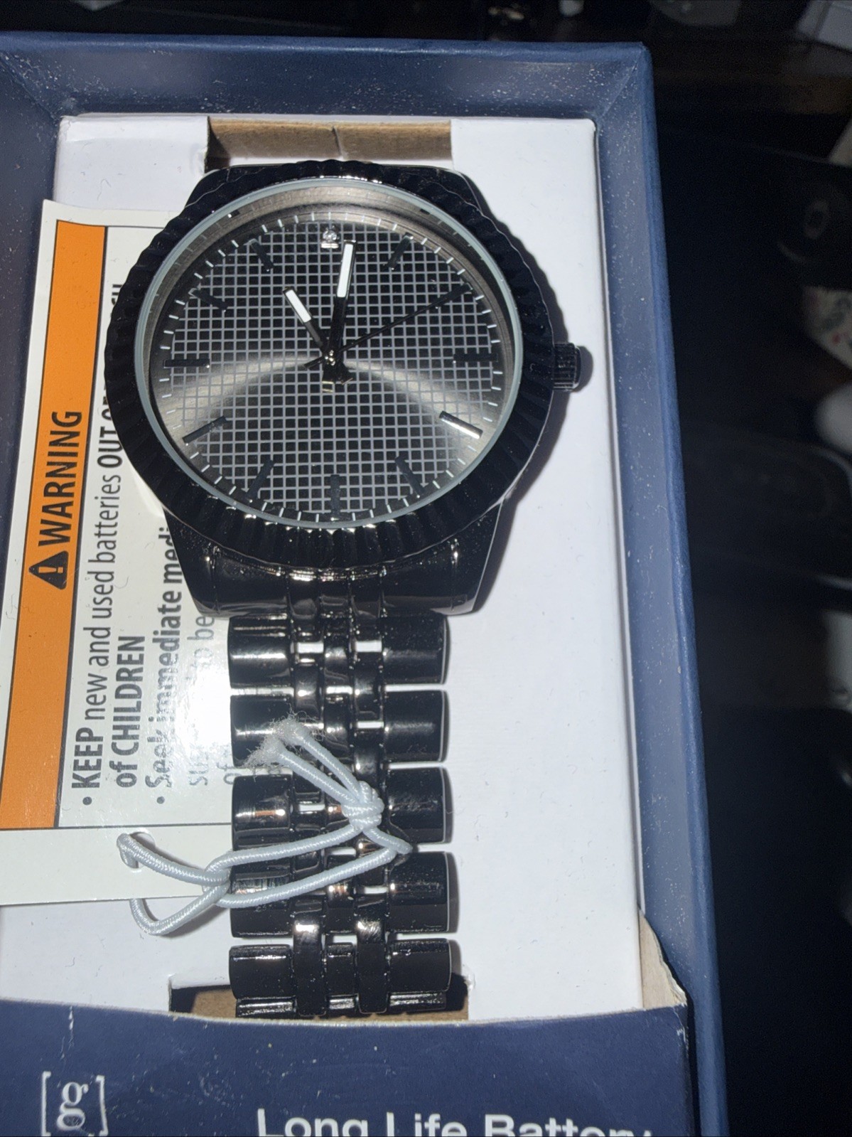 George Black Gunmetal Men’s Analog Watch Long Life Battery