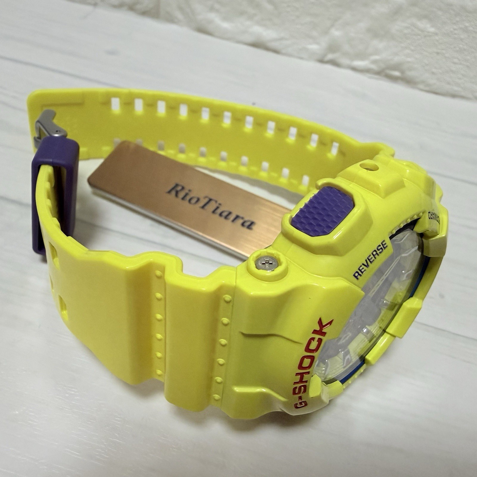 Casio G-Shock GA-110A-9JF Hyper Colors Yellow Analog Digital Watch Mint Mod 5146