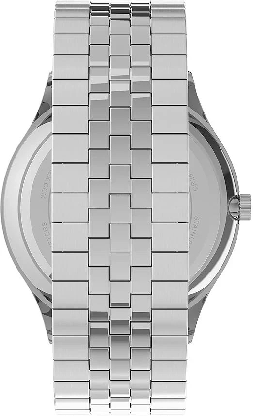 Timex Easy Reader White Dial Men’s Slim Watch 40mm Indiglo WR 50M TW2U39900