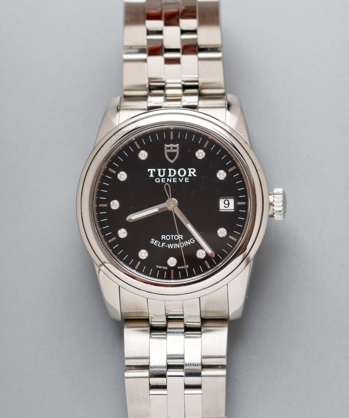 Tudor Black Dial Glamour M55000-0008 Men’s Watch Automatic 36mm Date