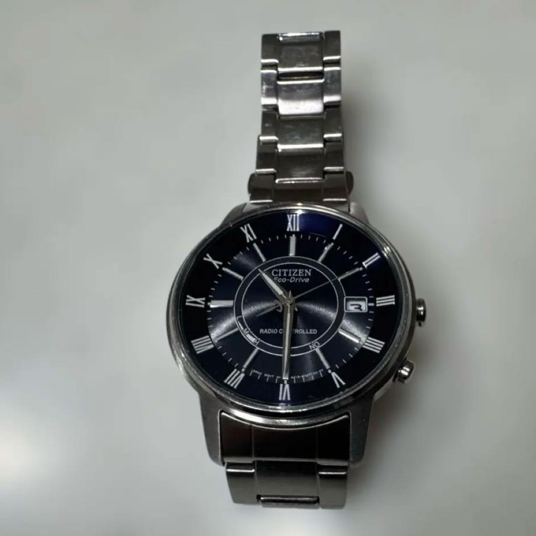 CITIZEN Eco-Drive H415 Radio-Controlled Solar Watch with Date – Men’s 【USED】