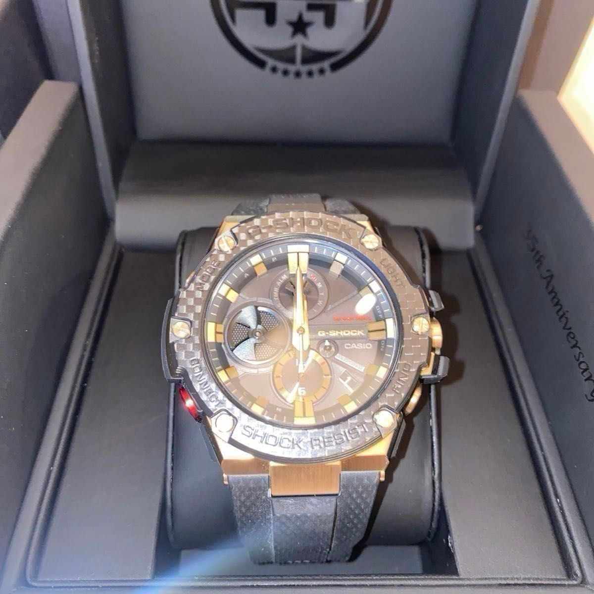 G-Shock Tough Chronograph with Bluetooth 35th Anniversary GST B100TFB 1AJR (Gold