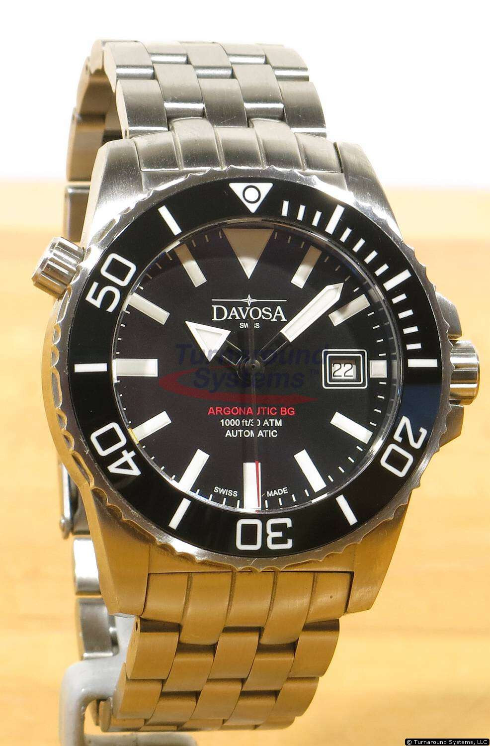 Davosa Argonautic 161.522.20, Black/White/Red, Bracelent, Excellent!, Used
