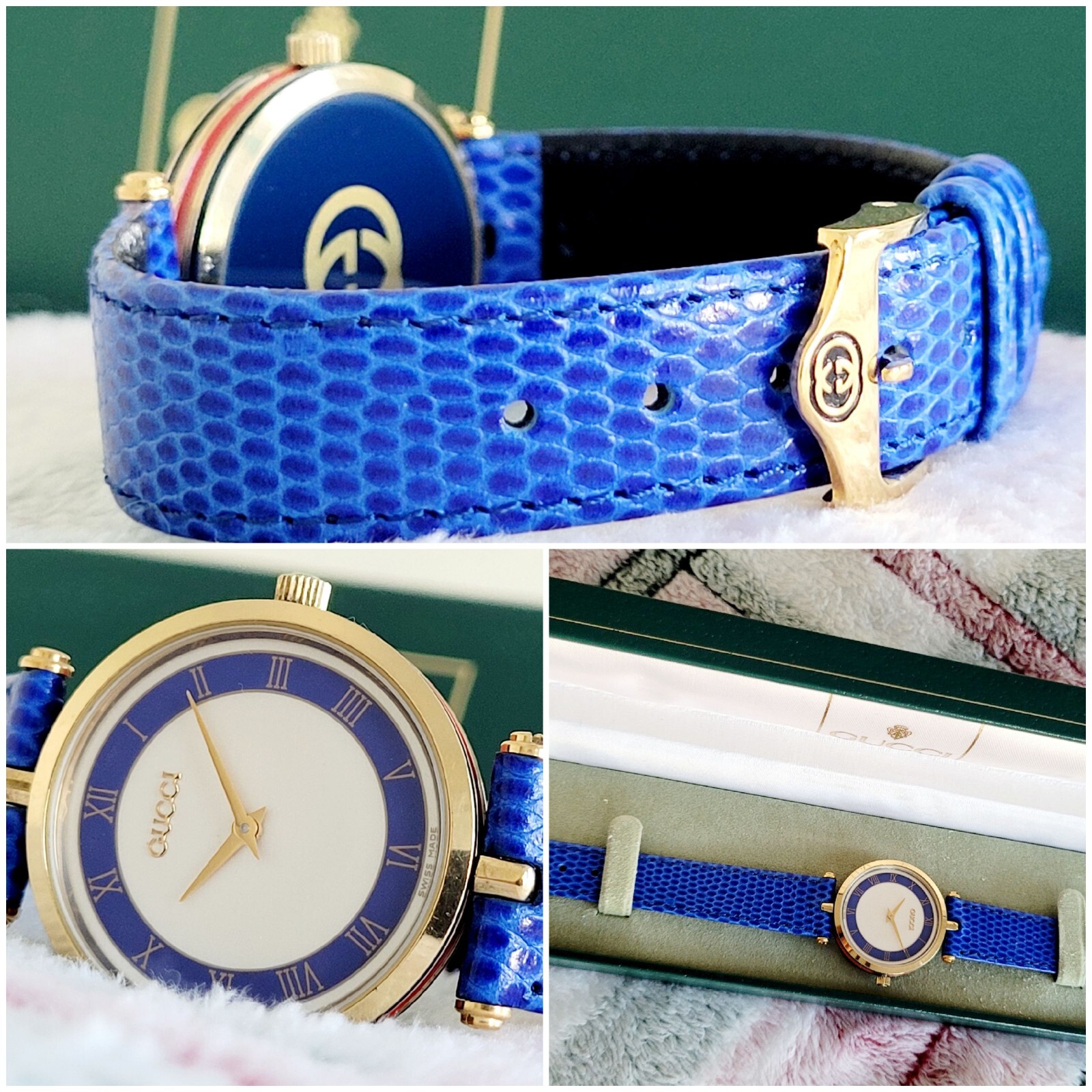 Gucci 2000M,Authentic,Unique,Beautiful,Scratch Free Crystal,One Of A Kind,30 MM.