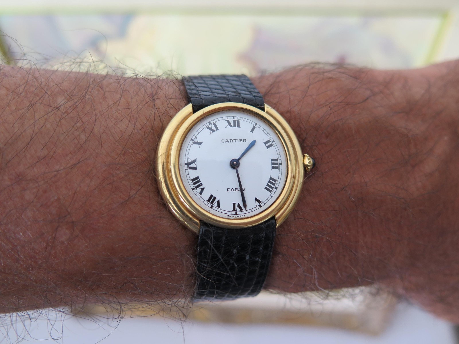 Cartier Paris Vendome Large Automatic Original Deployant Buckle Ca 1970s