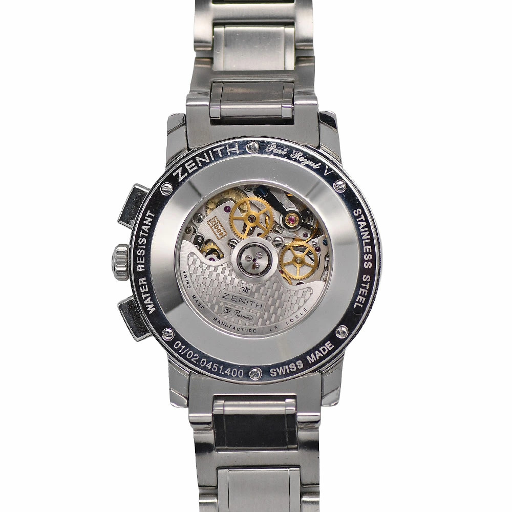 Zenith Port Royal El Primero Chronograph Automatic Silver Date Men’s Watch