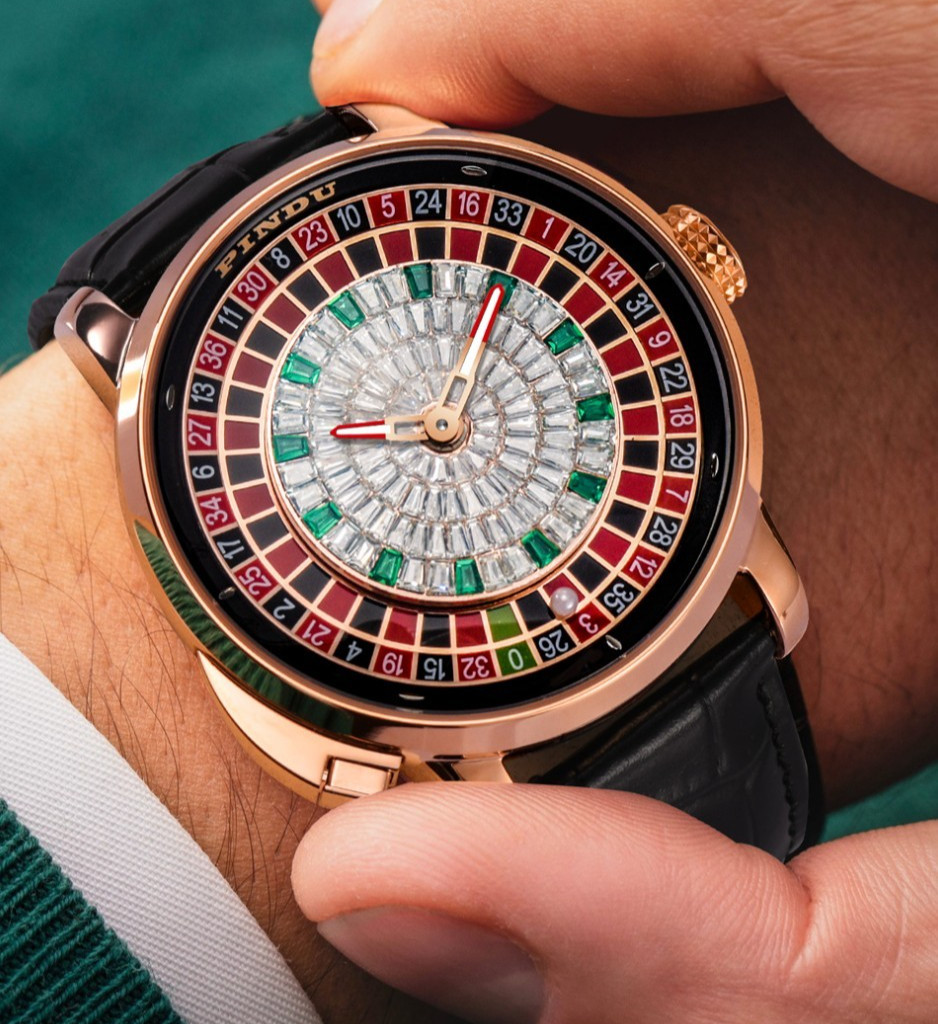 2024 PINDU Men’s automatic mechanical watches roulette button business luxury