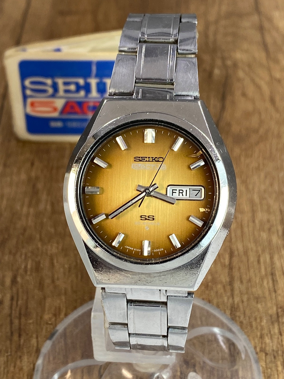 Seiko 5 Actus SS vintage automatic 23 jewels Japan mens watch