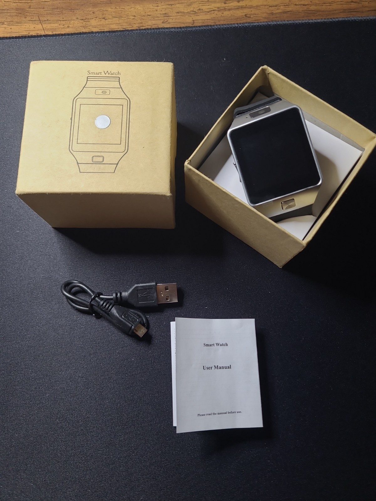 Generic Smart Watch Support SIM Card Phone Camera Sync Android IOS
