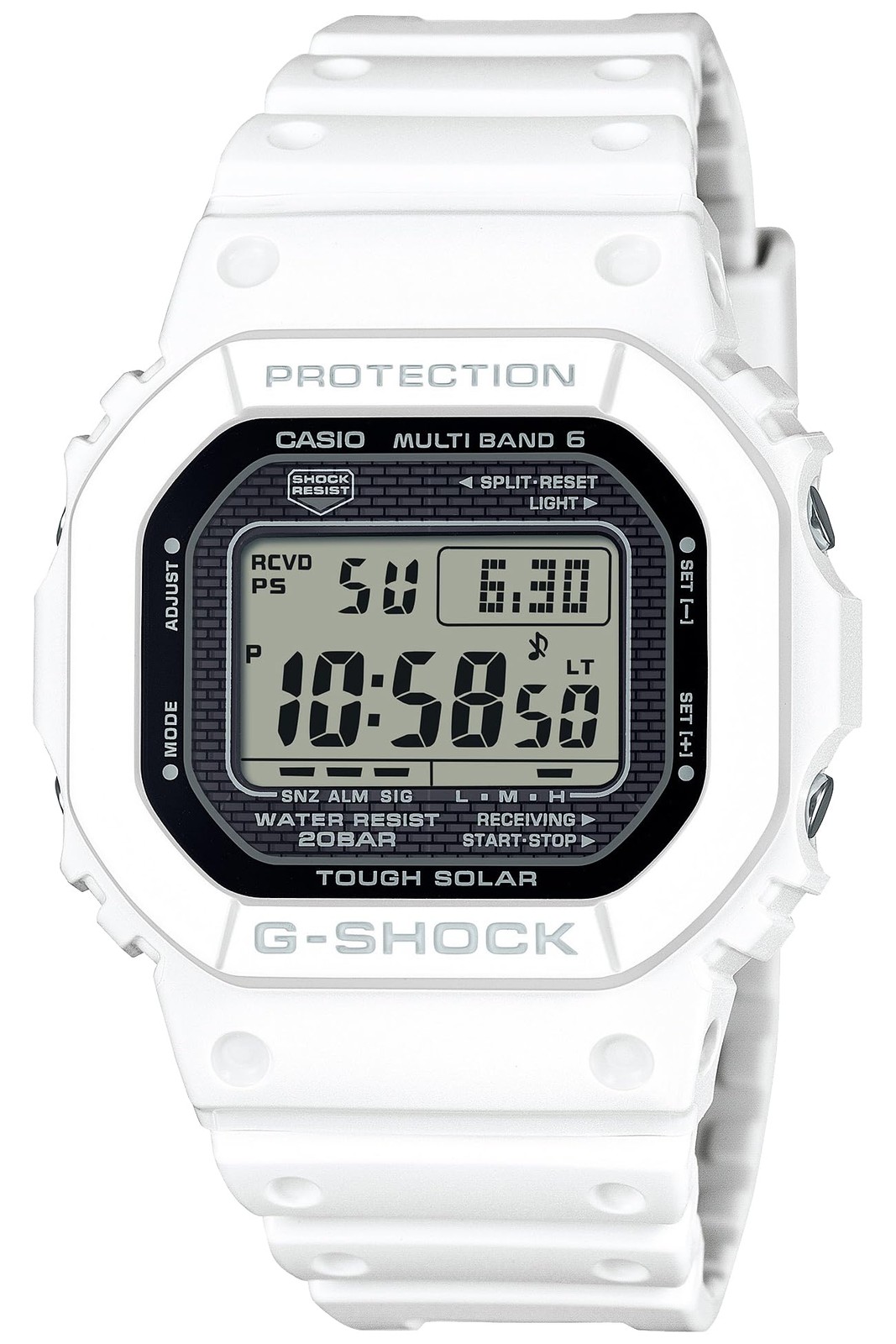 Casio G-SHOCK GW-5000HS-7JF Solar Radio Watch Biomass Resin White Japan