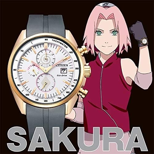 CITIZEN x NARUTO Limited Collaboration CA0593-17A SAKURA NEW From Japan