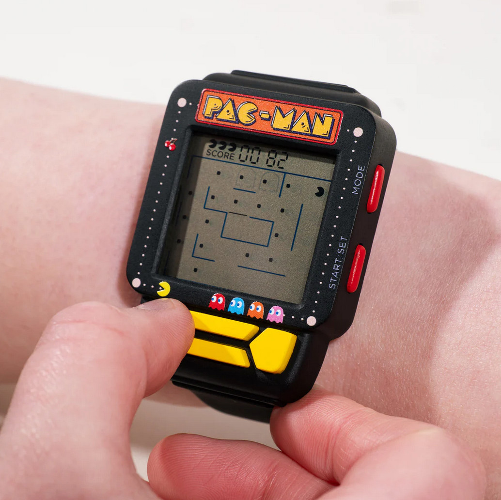 PAC-MAN Electronic Digital LCD/LED Game Wrist Watch Works/New/Sealed Box
