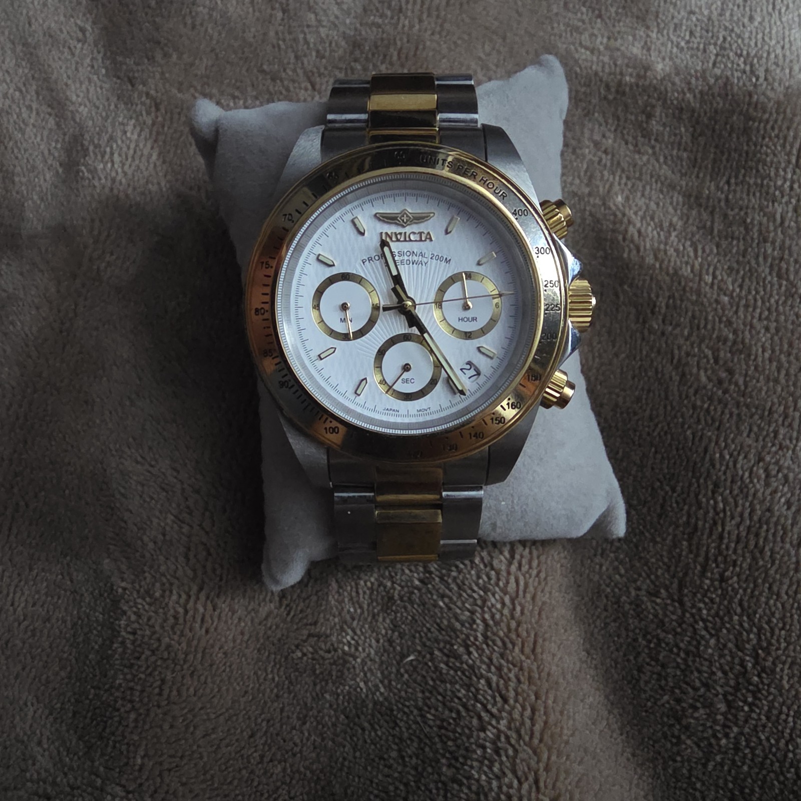 Invicta Pro Diver Speedway Mens Watch 42mm Two Tone 200M