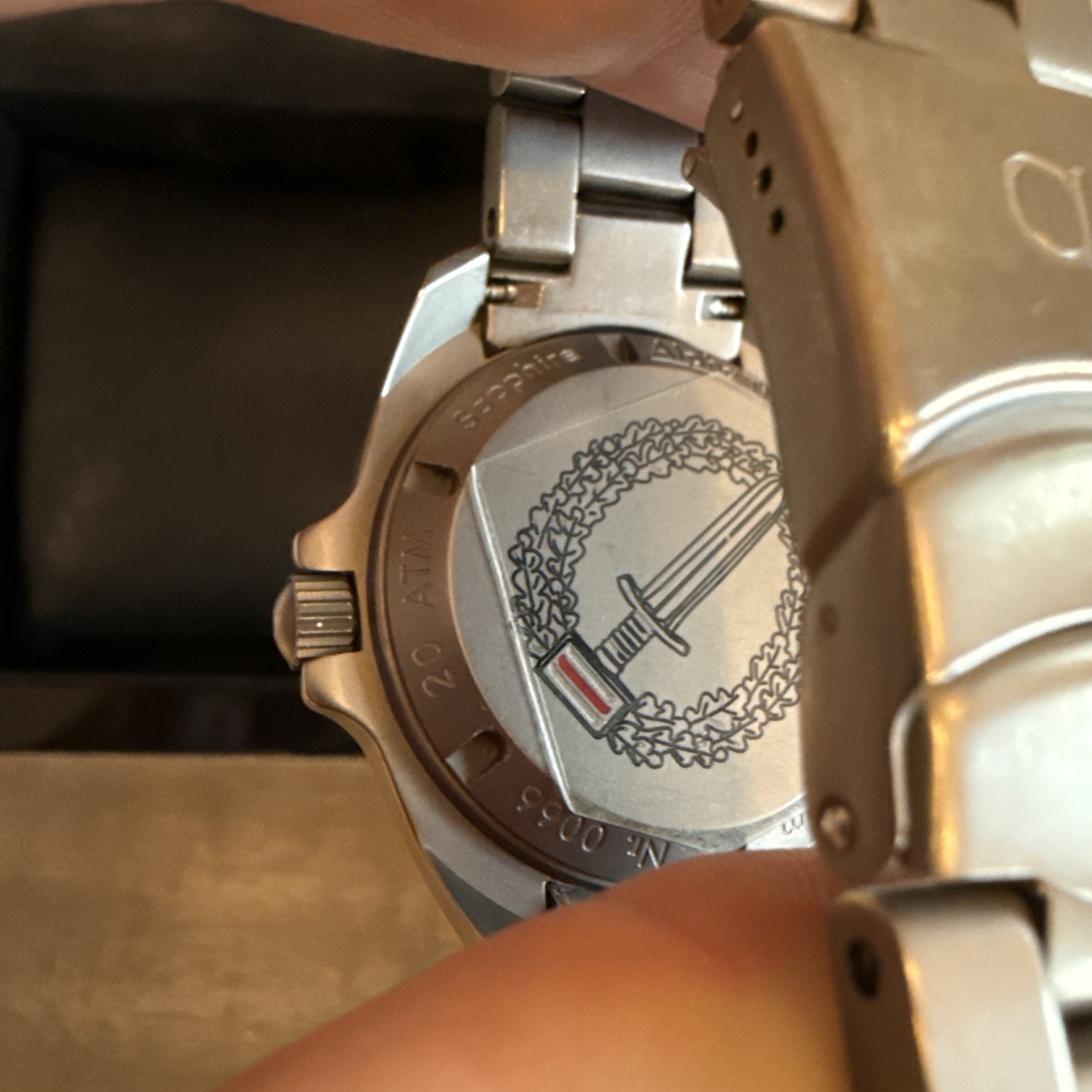 AlphaTime Mission Timer Titanium Dive Watch Fricker Case Made In Germany RARE