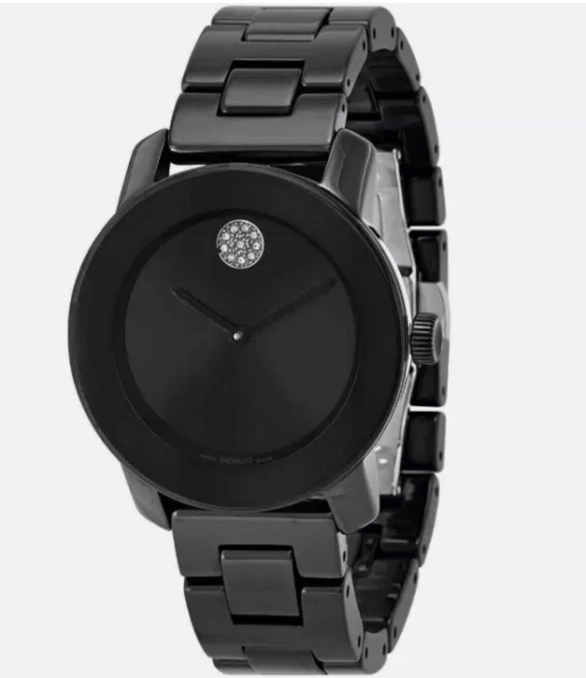 Brand New Movado Bold Women’s Black Dial and Black Ceramic Watch 3600803