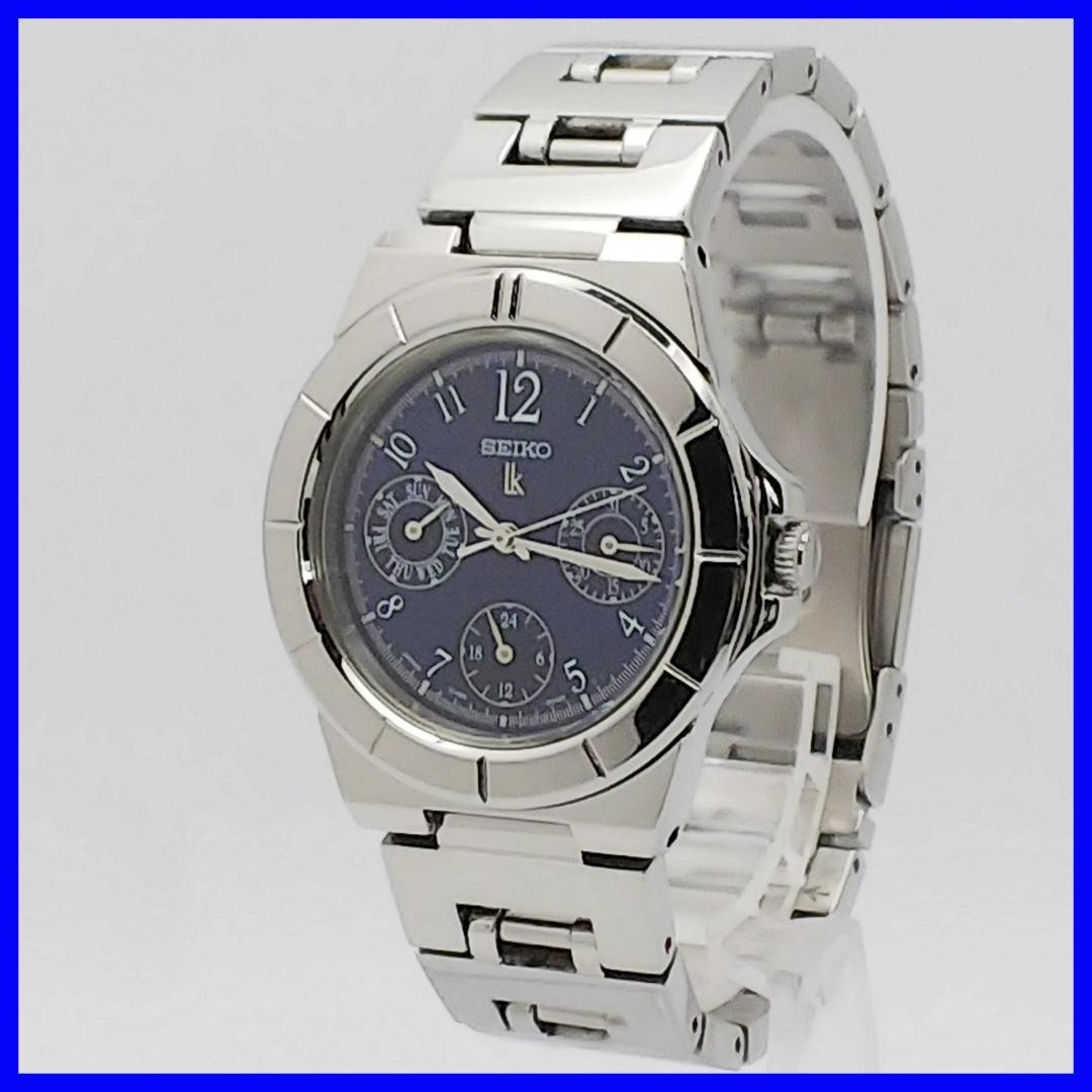 SEIKO LUKIA 5Y89-0B30 Blue Dial Watch Wrist 15.0cm From Japan