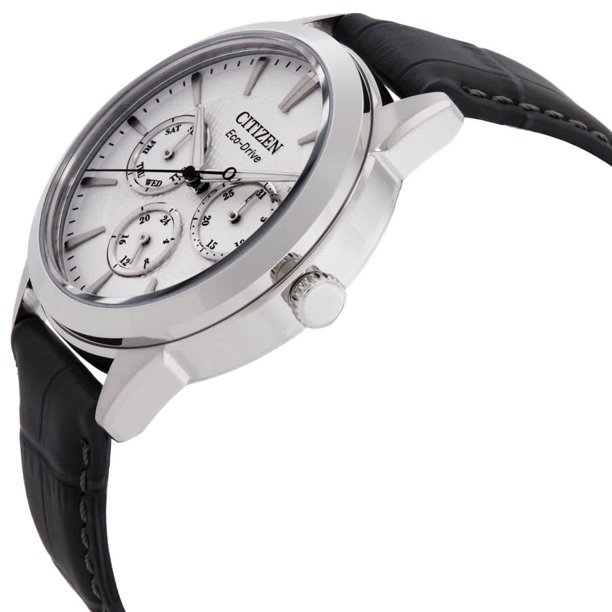 Citizen Rolan Multifunction Eco-Drive Silver Dial Men’s Watch BU2110-01A